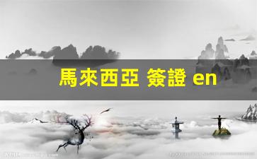 馬來西亞 簽證 entri(馬來西亞簽證辦理多久可以拿到)